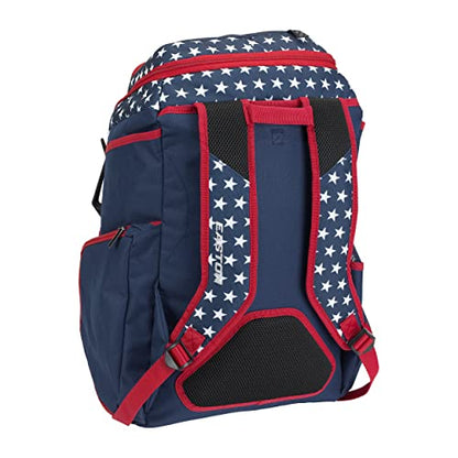 Easton | WALK-OFF MOJO Backpack Equipment Bag | Baseball & Softball | Multiple Colors - color: Stars & Stripes-Mojo