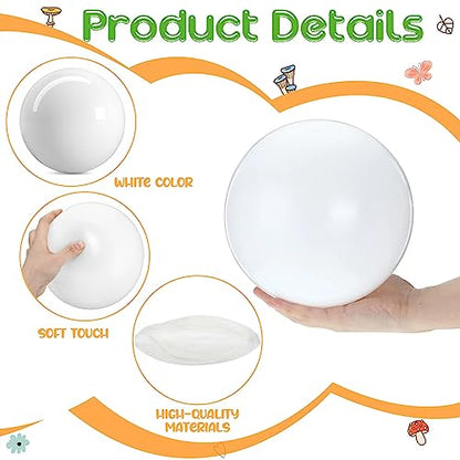 6 Pcs Playground Balls with Pump, 9 inch Inflatable Marbleized Bouncy Balls for Kids Beach, School, Kickball DodgeBalls and Indoor Outdoor Plays