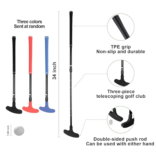 Golf Putting Mat, Practice Golf Putting Green Training Aid for Indoor, Outdoor at Home, Office, Backyard with Putter and Balls 9.84 ft - size: Width: 9.8 in; Length: 9.84 ft