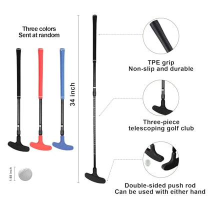 Golf Putting Mat, Practice Golf Putting Green Training Aid for Indoor, Outdoor at Home, Office, Backyard with Putter and Balls 9.84 ft - size: Width: 9.8 in; Length: 9.84 ft