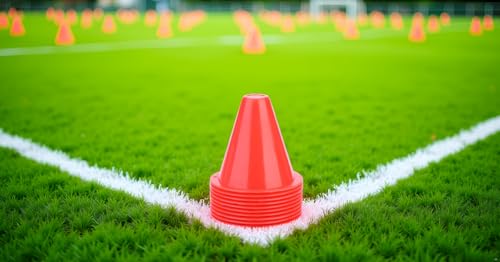 10pcs Football Cones Training Traffic Cones for Training Football(Red)