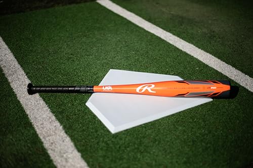 Rawlings | Threat Baseball Bat | USA | -12 Drop | 2 5/8" Barrel | 1 Pc. Composite - color: Orange / Grey, size: 31"