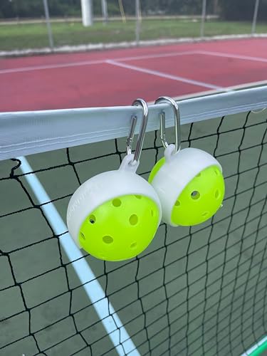 Pickleball Holder | Easily Attach Pickleballs | Ultimate Gift | 2-Pack - color: White
