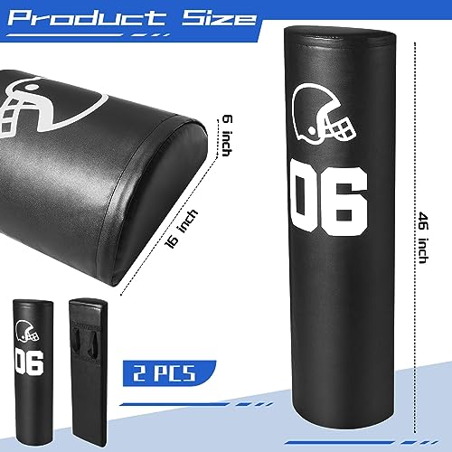Leyndo 2/4 Pcs Athletic Agility Dummy Step Over Dummy with Heavy Duty Handles Training Dummy Football Equipment for Footwork Drills Sports Training