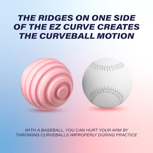 Plate Crate Bandit Sports Coach RAC EZ Curve Curveball Hitting Trainer, The Original Premium Curve Ball Trainer for Baseball Practice, Baseball Training Balls for Hitting (Pack of 3)