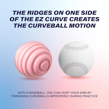 Plate Crate Bandit Sports Coach RAC EZ Curve Curveball Hitting Trainer, The Original Premium Curve Ball Trainer for Baseball Practice, Baseball Training Balls for Hitting (Pack of 3)