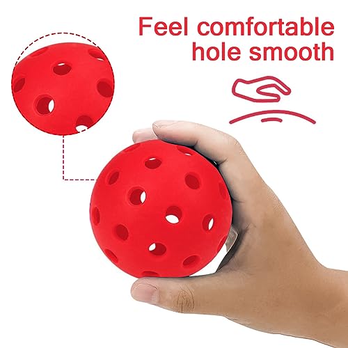 6 Pack Sports Outdoor Pickleballs - 40 Pickleball Balls - USA Pickleball Balls (USAPA) Approved - Official US Open Ball - color: Red, style: 24 - Pack