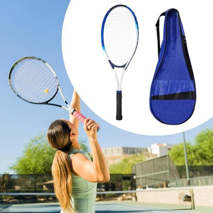 Menolana Tennis Racquet Tennis Racket Indoor Outdoor Shock Resistant Handle with Carrying Bag for Women Men Recreational Sports Beach