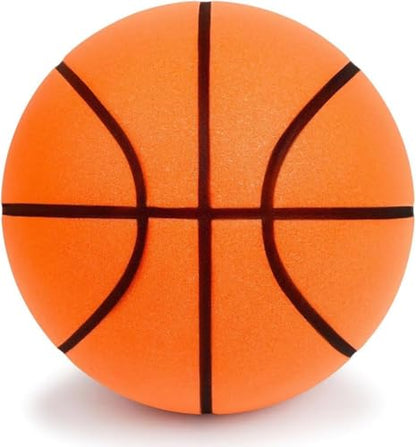Silent Basketball Size 7 Upgrade Dribble Dream Silent Basket Ball,24cm Dribbling Indoor Soft No Noise Foam Basketball Indoor Training Ball for Kids.
