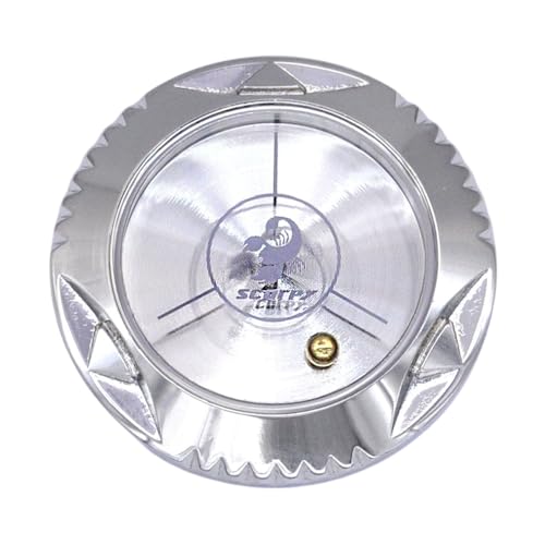 scorpy Golf Level Ball Marker with Metal Bead and Hat Clip, High Precision Putting Green Reading Aid Golf Accessories, Precision Alignment Tool for Perfect Putts - color: Platinum, style: Model Polaris