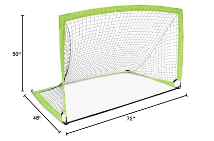 Amazon Basics Portable Pop Up Soccer Goal Net for Backyard Training - size: 6' x 4'