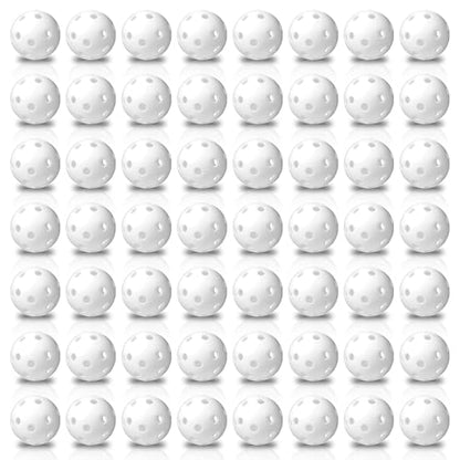 150pcs Practice Golf Balls – 42mm White Plastic Training Balls for Indoor/Outdoor Swing Practice, Driving Range & Backyard Use