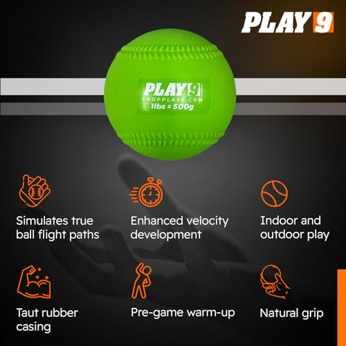 Plyoball Weighted Ball Set for Throwing and Pitching Training - Training Balls for Softball - Builds Speed, Strength, & Muscle Memory - style: Set of 5