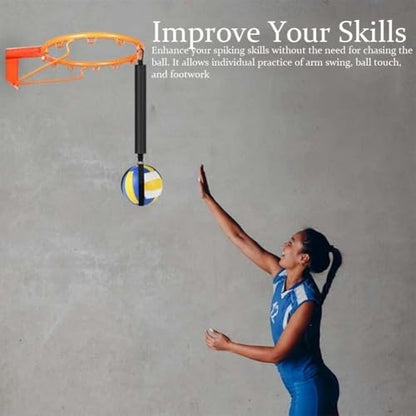 Volleyball Training Equipment Aids, Volleyball Spike Trainer, Serving & Spiking Practice Rebounder for Beginners & Pro