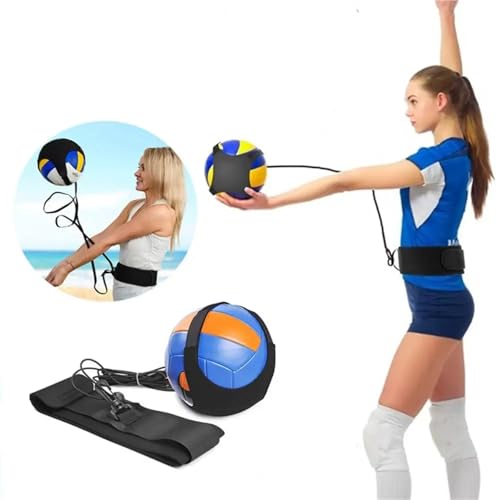 2set Volleyball Practice Belt Training Equipment Compact Spike Trainer for Beginners