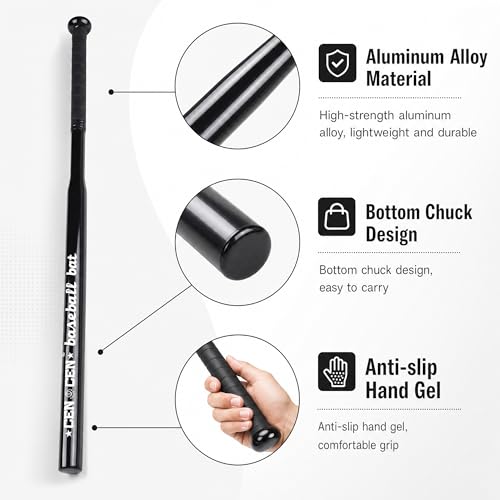 Baseball Bat, Baseball Bat Used for Baseball, Alloy Steel, with Carrying Bag, Home/Car/Self Defense, Batting Practice - color: ‎Silver