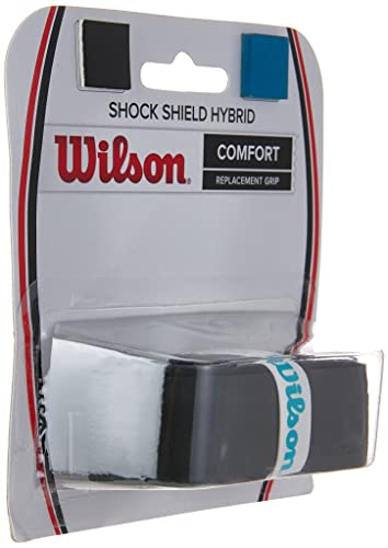 Wilson Shock Shield Hybrid Tennis Racquet Replacement Grip, Black - size: One Size