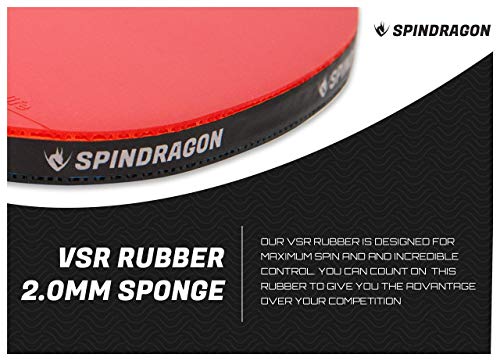 Apex Carbon Ping Pong Paddles | Professional Table Tennis Paddles with Carbon Fiber, Premium Rubber & Protective Carry Case to Elevate Your Play