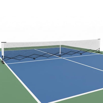 Lightweight Pickle Ball Net 22FT Pickleball Tennis Net with Steady Metal Frame Free Assembly & Carry Bag for Competitive and Recreational Play