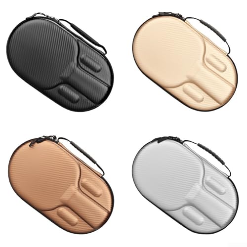 Table Tennis Racket Bag, Ping-Pong Paddles Case, Hard Shell EVA Table Tennis Paddle Box Case Storage Bag, Dust-proof Portable(black)