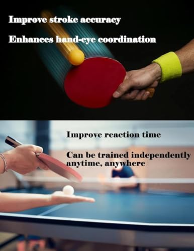 Ping Pong Trainer with Suction Base Table Tennis Training Device Rebound Ball Machine with Elastic Rod for Beginners