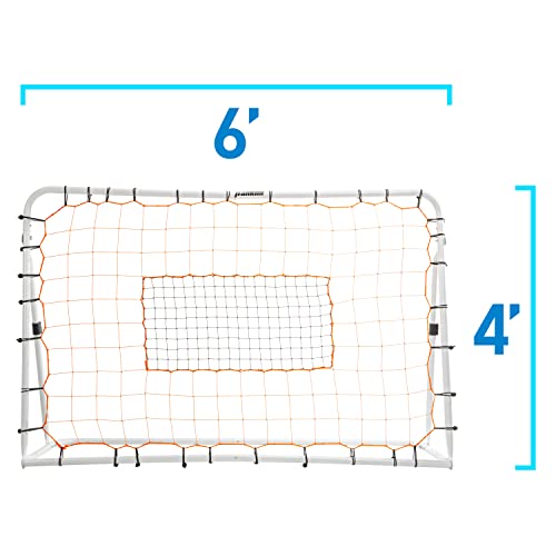 Franklin Sports Soccer Rebounder - Tournament Steel Rebounding Net - Perfect for Backyard Practice and Training - 12' x 6' & 6' x 4' - style: 6' x 4' - White