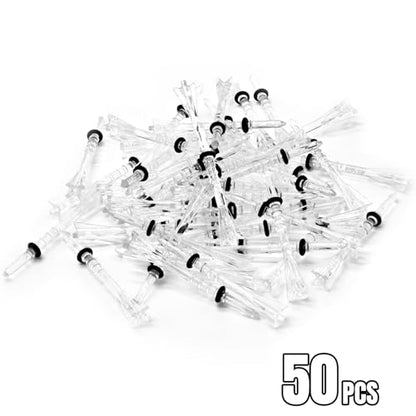 DURARANGE Premium Golf Tees - 5-Prong & 4-Prong Anti-Slip, Enhanced Stability, Unbreakable Golf T 3-1/4" for 360cc Drivers, Ideal Gift for Golfer - color: Luxury Golf Tees- Transparent- 50pk