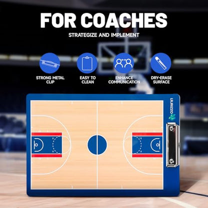 Basketball Dry Erase Coaches Clipboard, Basketball Clipboard for Coaches Double-Sided Basketball White Board for Coaches Writable and Erasable Basketball Dry Erase Board for Coaches Gift - style: Basketball