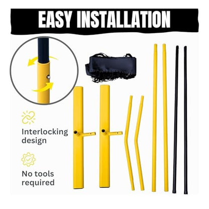 Mini Pickleball Dink Net 4ft Rebounder for Driveway Outdoor Indoor Badminton