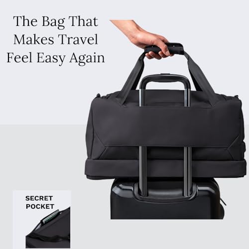 Knack Expandable Travel Duffel Midnight Black - color: Midnight Black, style: Travel Duffel