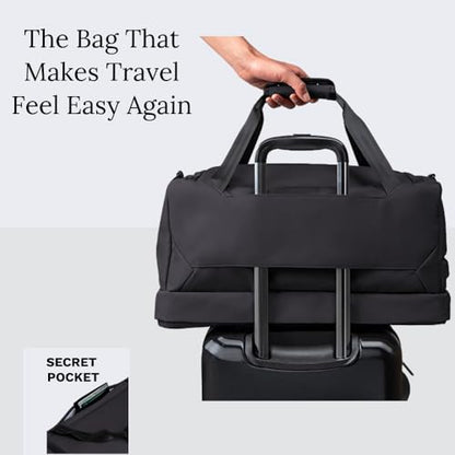 Knack Expandable Travel Duffel Midnight Black - color: Midnight Black, style: Travel Duffel