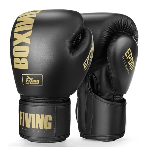 Boxing Gloves for Men and Women Suitable for Boxing Kickboxing Mixed Martial Arts Muay Thai MMA Heavy Bag Training - color: Gold, size: 10oz