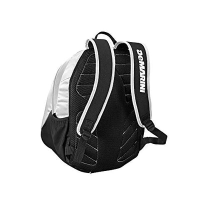 DeMarini Voodoo Junior Baseball Backpack - color: Team White, size: 11.5 inches x 9 inches x 17 inches