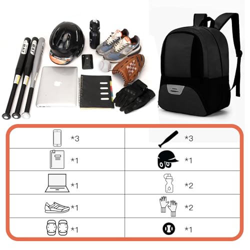 Hsmihair Soccer Bag,Youth Soccer Backpack, Football Volleyball Basketball Backpack fo,Sport Equipment Bags with Shoe compartment
