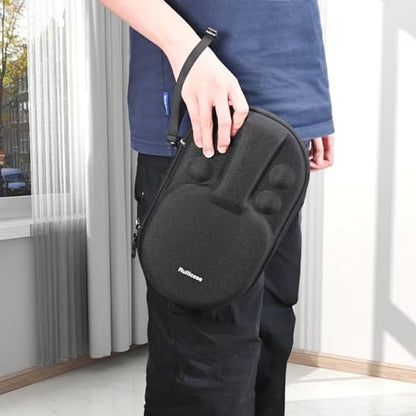 Carrying Case for Ping Pong Paddles/Table Tennis Paddles/Racquet Cyber Shape Hexagon,Fits for 2 Paddles and 4 balls - color: Large Black
