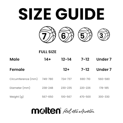 Molten Basketball BG2010, Size 6, 1 Item, Orange/Ivory