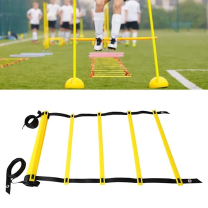 Agility Ladder, Agility Training Equipment, Soccer Training Equipment, Footwork Exercise Ladder Improving Coordination Obstacle Speed Fitness Training Ladder