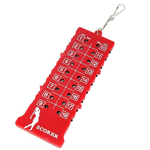Leyal 2PCS 18 Holes Golf Score Card and Stroke Counter Accessories