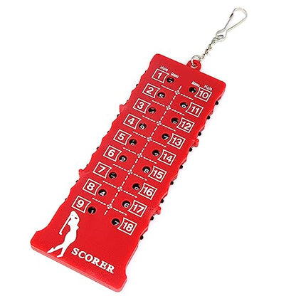 Leyal 2PCS 18 Holes Golf Score Card and Stroke Counter Accessories