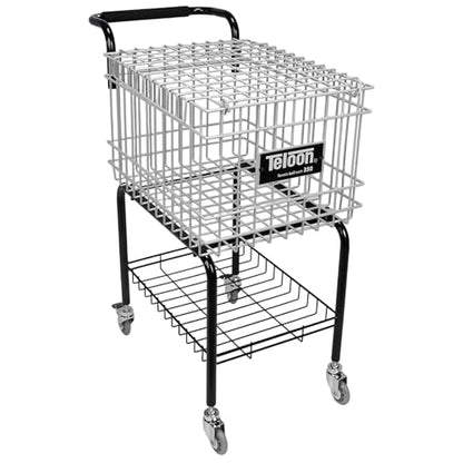 Training Ball Pickup Basket Holds 350 Balls Large Capacity Wheeled Tennis Ball Hopper for Tennis/Pickleball/Baseball/Softball
