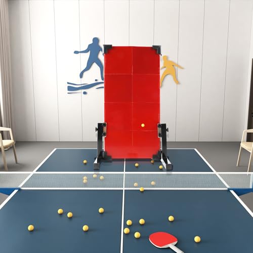 LALABU Table Tennis Rebound Board, 60x33cm Ping Pong Return Board Rebounder Self Training Equipment