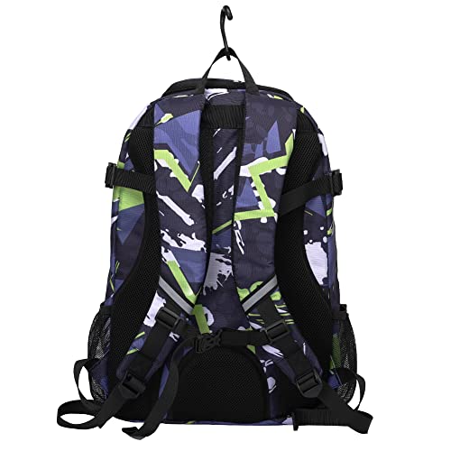 Sports Baseball&Softball Bat Bag For Youth｜Adults, Baseball Equipment Backpack Bag with Shoe Compartment,Fence Hook,Holds Bat, Helmet, Glove - color: Dark Blue