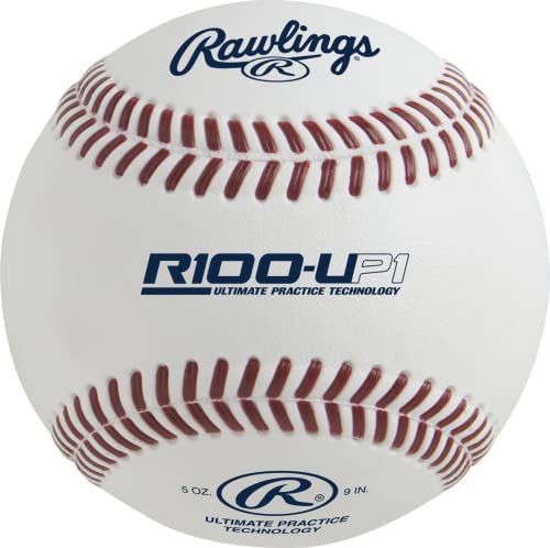 Rawlings | Ultimate Practice Baseballs | Youth/High School/College | Added Lifespan + Weather Resistant | Dozen & Bucket Options - color: White - High School/Box of 12, size: Box of 12