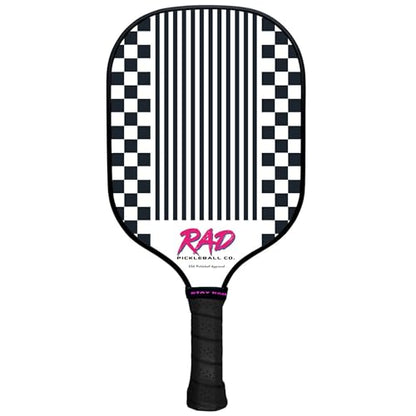 RAD Pickleball Paddle – USAPA Approved Pickleball Racket – Fiberglass Surface with Spin Grit Tech – Carbon Fiber Pickleball Paddle for Power & Control – Indoor & Outdoor - color: Retro Ripper