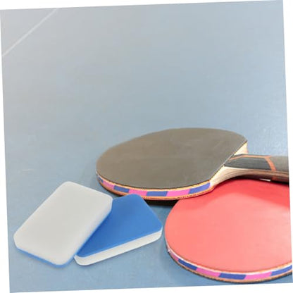 KICHOUSE 2pcs Table Tennis Paddle Cleaner Racket Cleaning Tool Reusable Sponge Portable and Easy to Clean