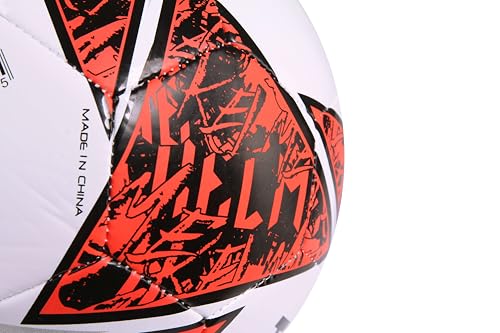 KELME Futsal Soccer Ball - Indoor Sala Ball Pelota de Futbol (White/Orange, 4)