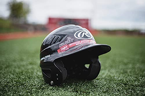 Rawlings | COOLFLO Batting Helmet | T-Ball (6 1/4" - 6 7/8") | Black - color: Royal - COOLFLO