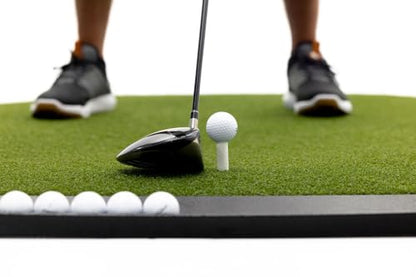 Dura-Pro Premium Turf Indoor/Outdoor Golf Mat. Bonus Tray + 3 Tees - style: Commercial 5'x5' Octagon -30mm Thickness