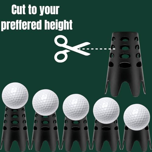 Against The Grain Golf Simulator Tees with Tether Base – Plastic Golf Simulator Tees for Hitting Off Mats, Indoor Golf Mat Tee Holder for Driving Range Mat, Reusable Tees for Simulator Practice