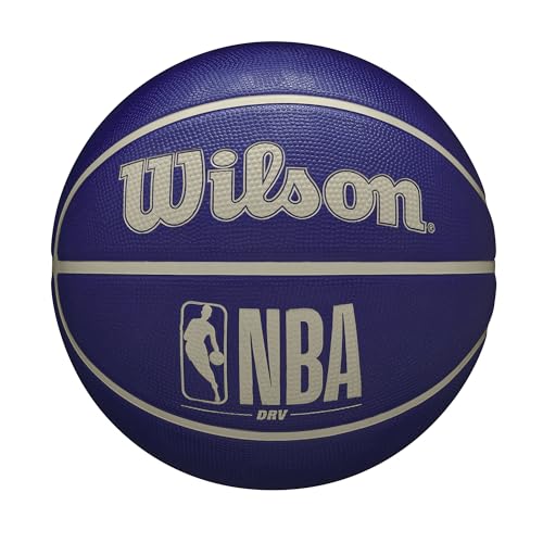 WILSON NBA DRV Outdoor Basketball - Indigo/Beige, Size 5-27.5" - color: Indigo/Beige, size: Size 5 - 27.5", style: DRV